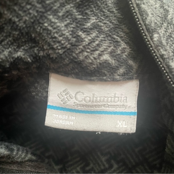 Columbia Checkered Women’s Sweatshirt Quarter Zip Pullover Size XL Black - Picture 5 of 5